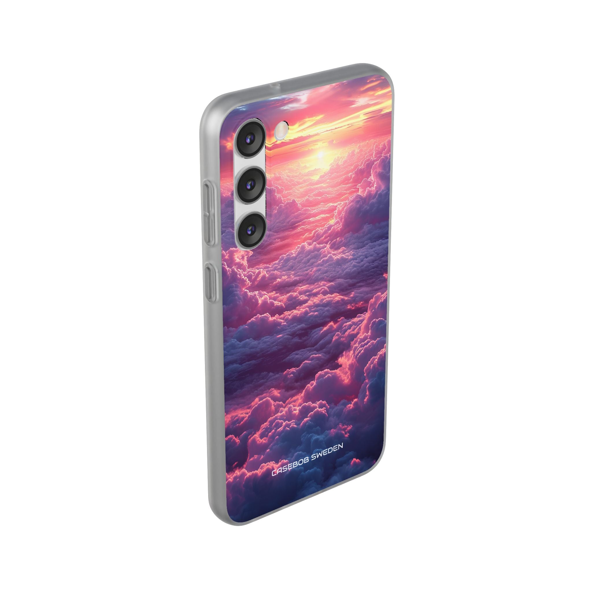 Pink Purple Clouds - Flexi Samsung S23 Phone Case