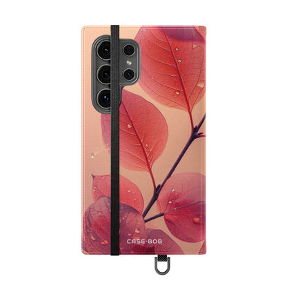 läpinäkyvät lehdet - Samsung S24 Ultra Case - lompakkokotelo