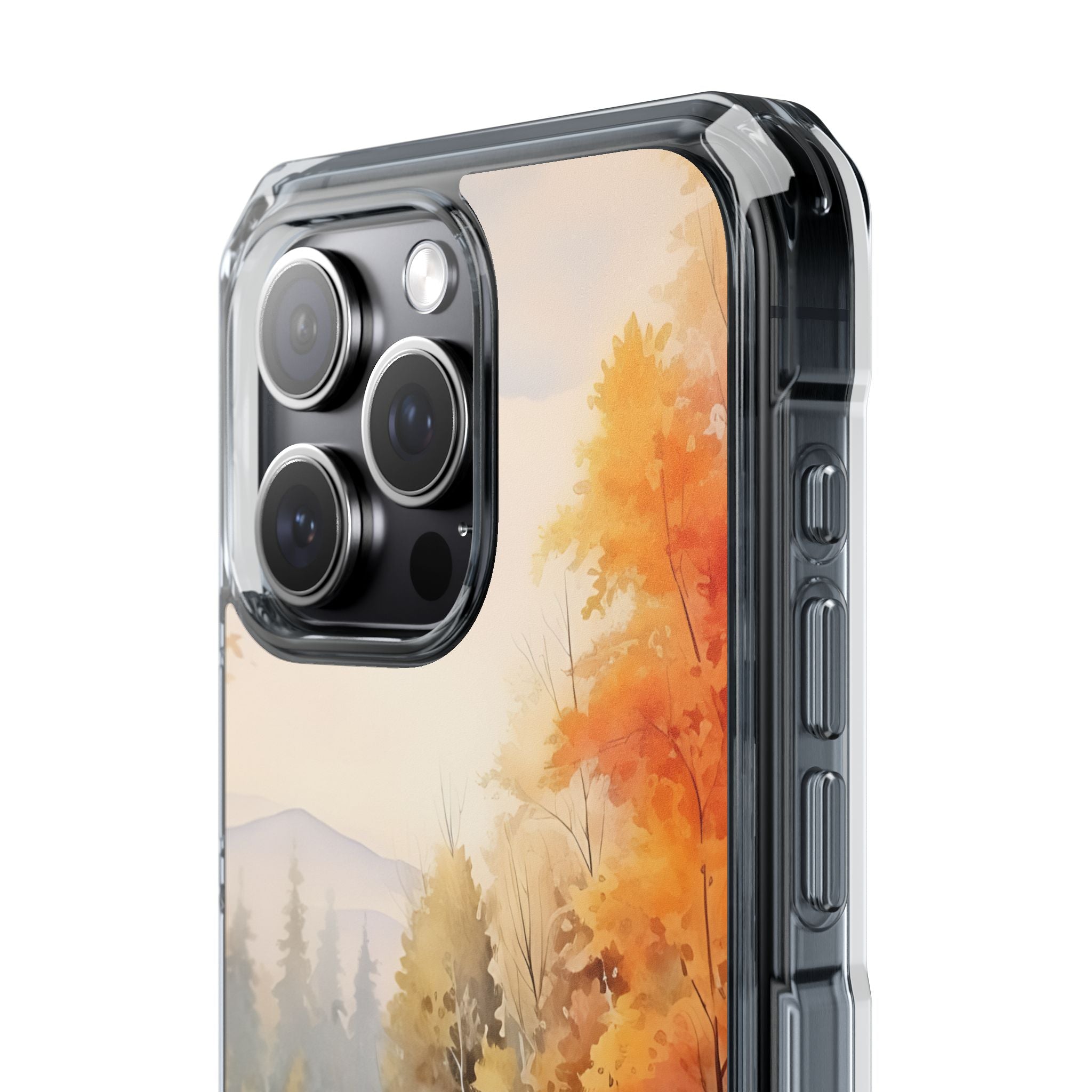 Golden Leaves Drift iPhone Case - Impact