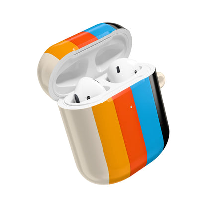 Rainbow Stripes Beige - AirPods Case