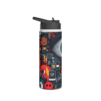 Blue Gaze Mosaic - Stainless Steel Water Bottle