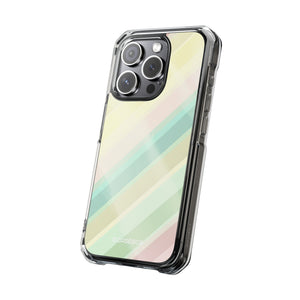 Pastellfarbenes Muster | Handyhülle für iPhone (Clear Impact Case – magnetisch)