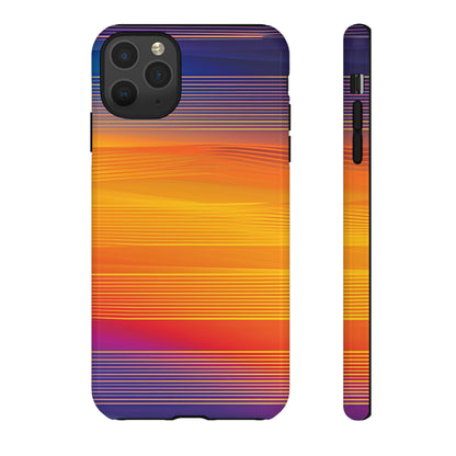 Orange Fusion: Data Artistry - Protective Phone Case