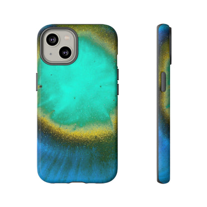 Green Yelly Ink Art iPhone Case (Protective) iPhone 14 Matte Phone Case