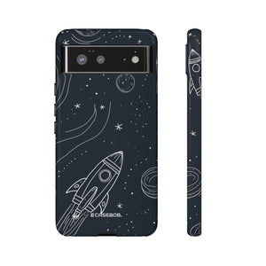 Cosmic Doodle Adventure | Protective Phone Case for Google Pixel