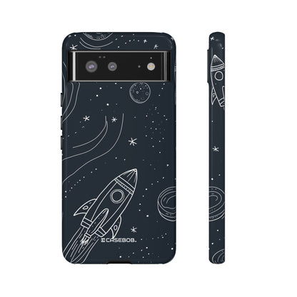 Cosmic Doodle Adventure - Phone Case for Google Pixel