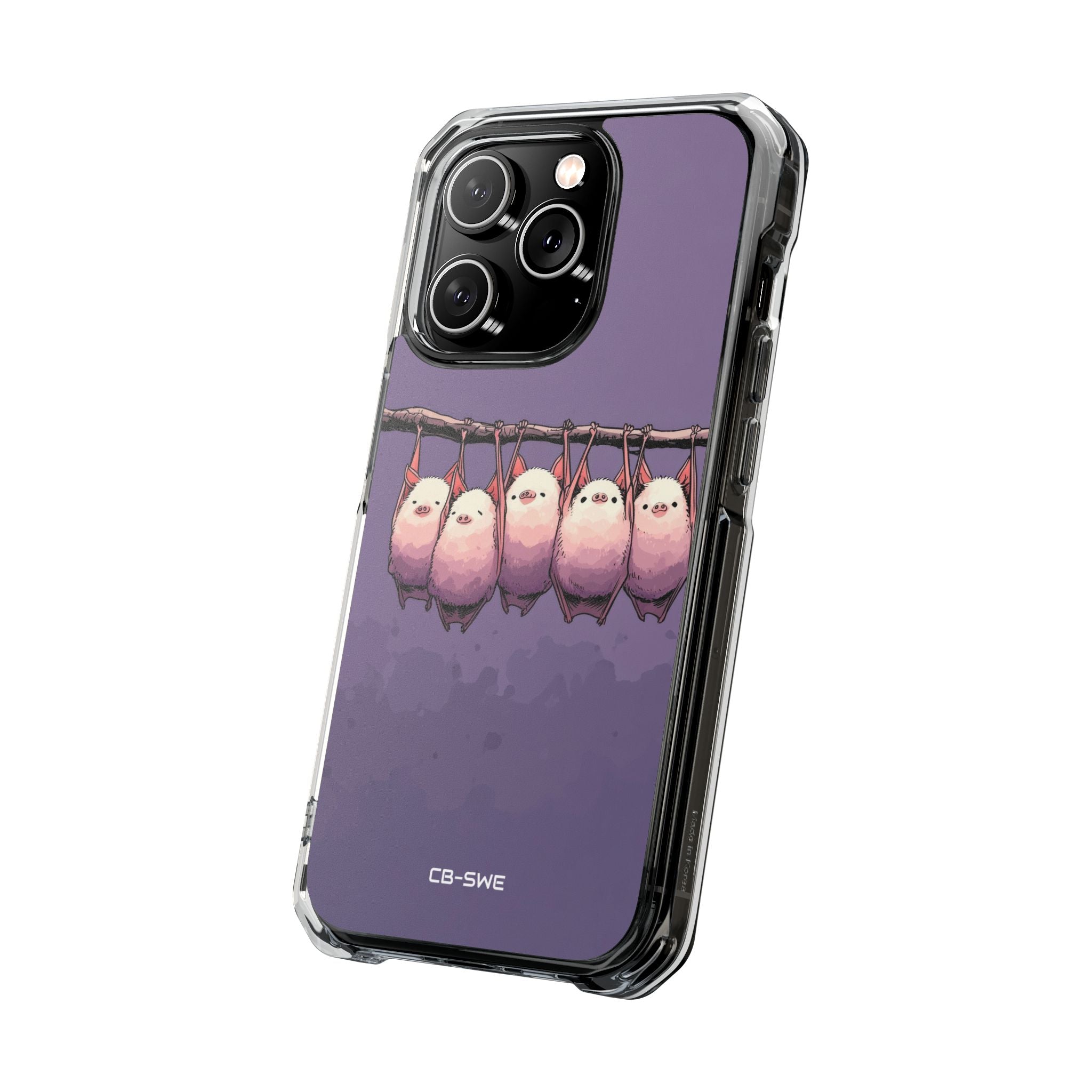 Bats Hang Playfully iPhone Case - Impact