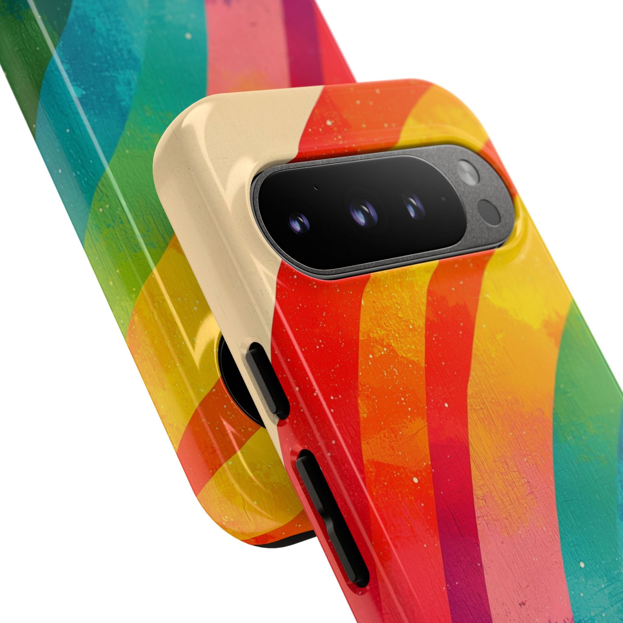 Textured Rainbow Arc Google Pixel 9 Pro Case - Tough