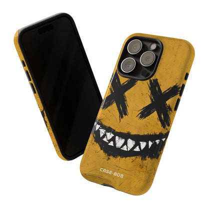 Jagged Smile Yellow iPhone 15 Pro Case - Tough