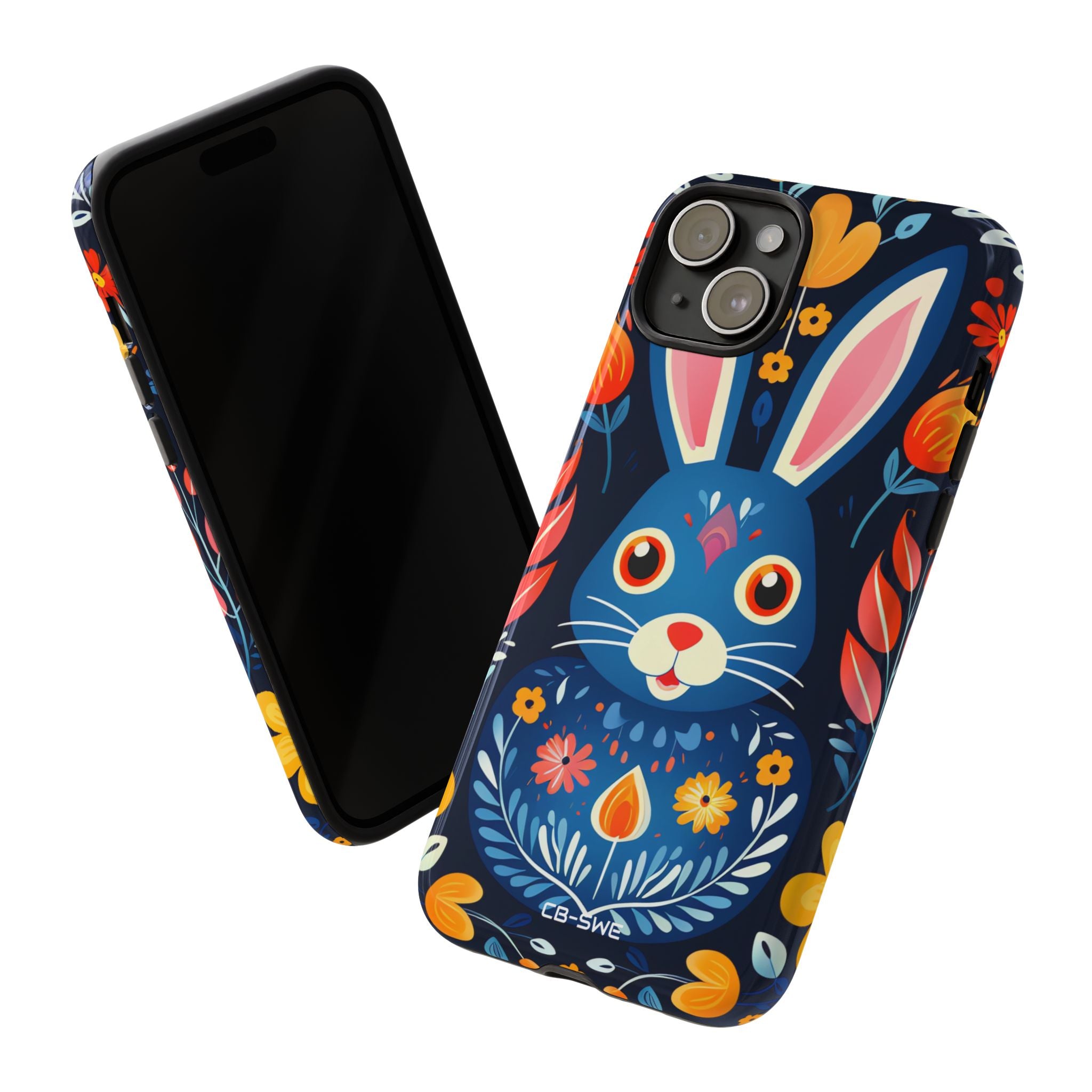 Bunny Jumps Joyfully - iPhone Case