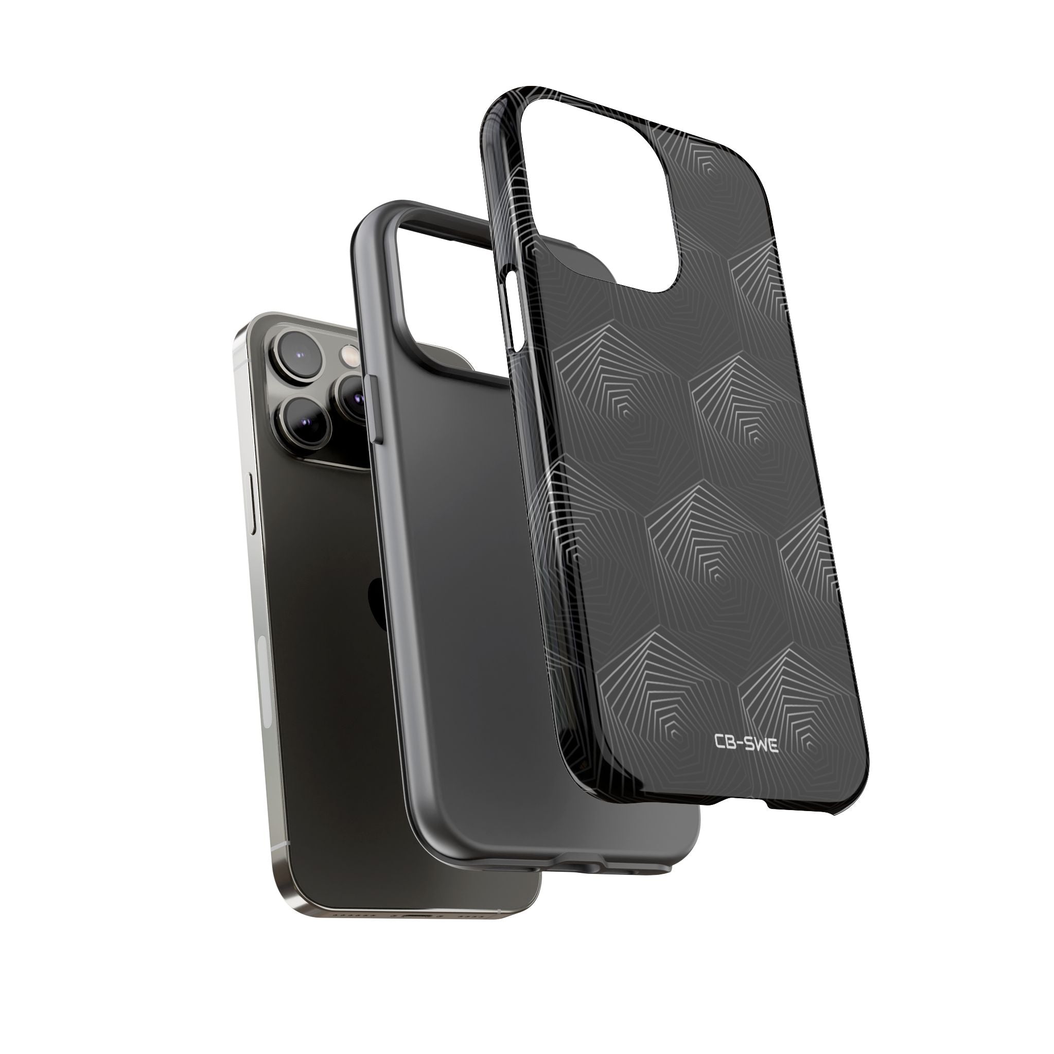 Geometric Spiral Illusion - iPhone Case