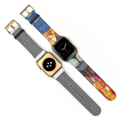 Sunglass Llama Mosaic - Watch Band