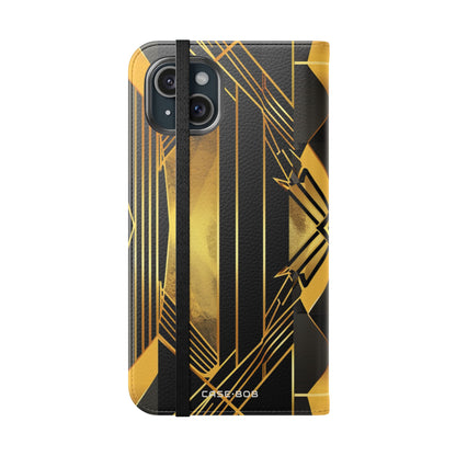Golden Xcape - iPhone 15 Plus Case - Wallet