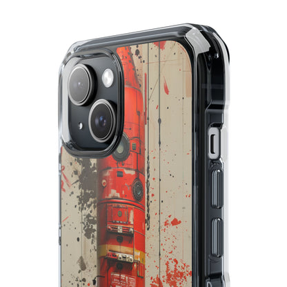 Crimson Rocket Burst iPhone 15 - Impact Clear+