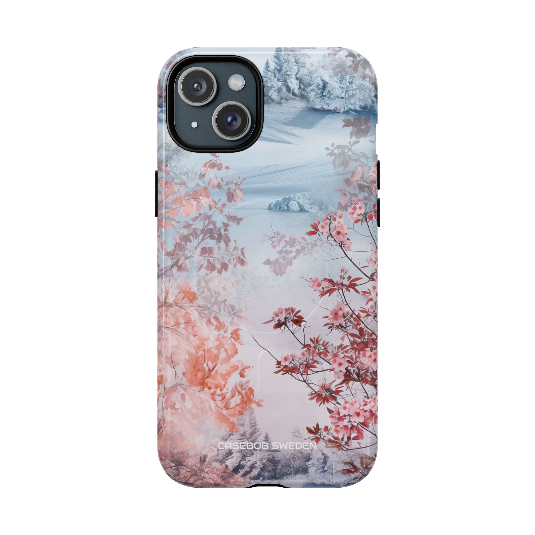 Floral Serenity Case - Tough + MagSafe® iPhone 15 Phone Case