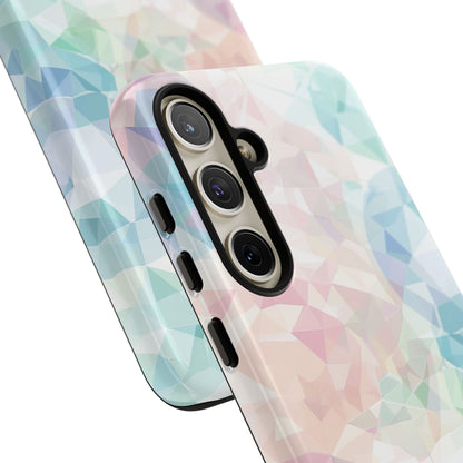 Pastel Geometry Background - Tough Samsung S24 Phone Case