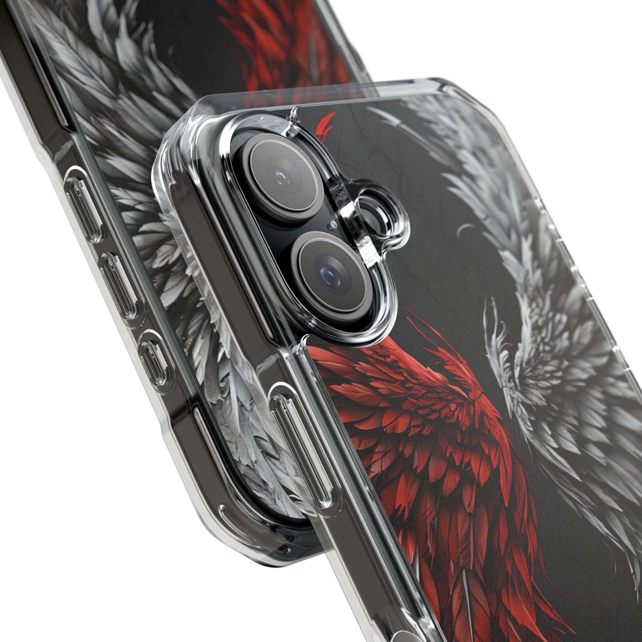 Crimson White Wings iPhone 16 Case - Impact