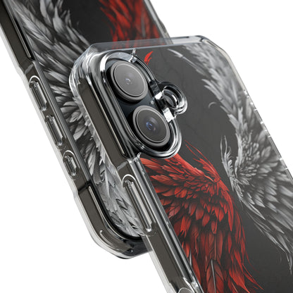 Crimson White Wings iPhone 16 Case - Impact