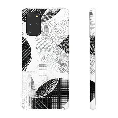 Geometric Monochrome Flow Samsung S20 - Slim Phone Case