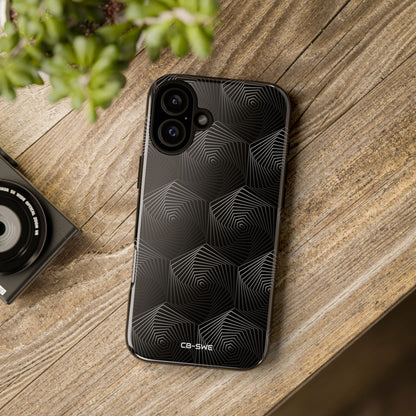 Geometric Spiral Illusion - iPhone Case