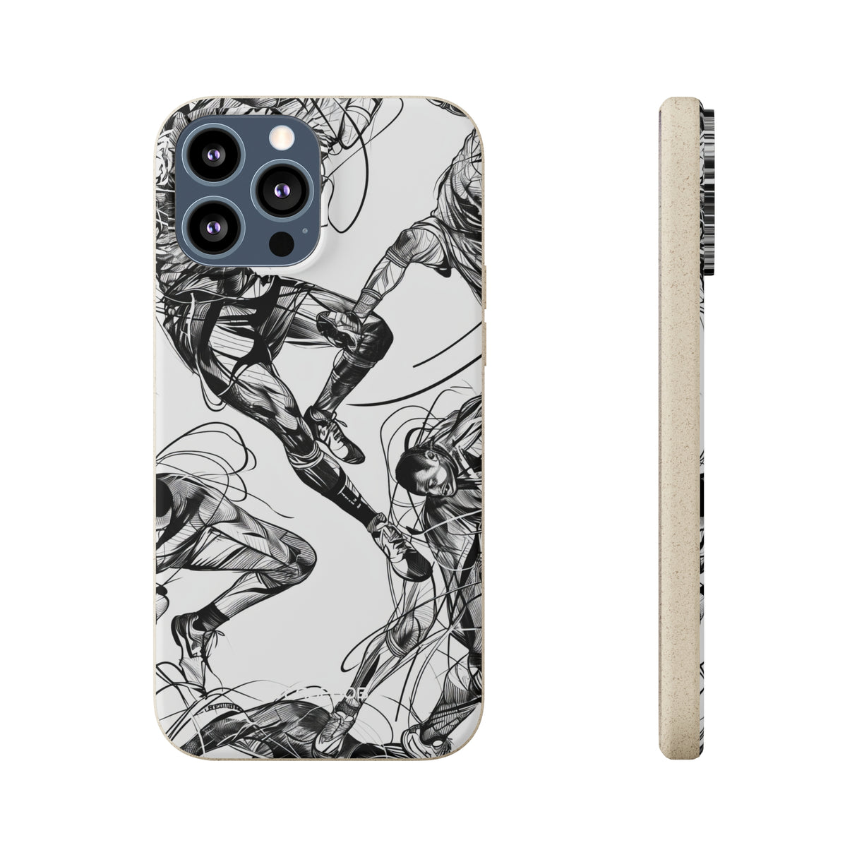 Dynamic Athletic Surrealism | Biodegradable Phone Case