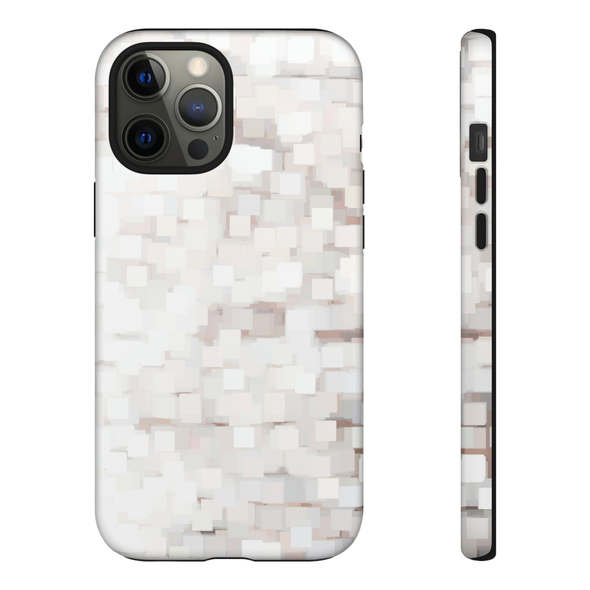 White Abstract Background - Protective Phone Case