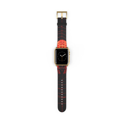 Crimson Spiderweb - Watch Band