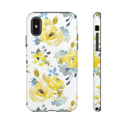 Yellow Floral - Protective Phone Case