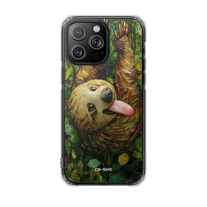 Sloth Hangs Playfully iPhone Case - Impact