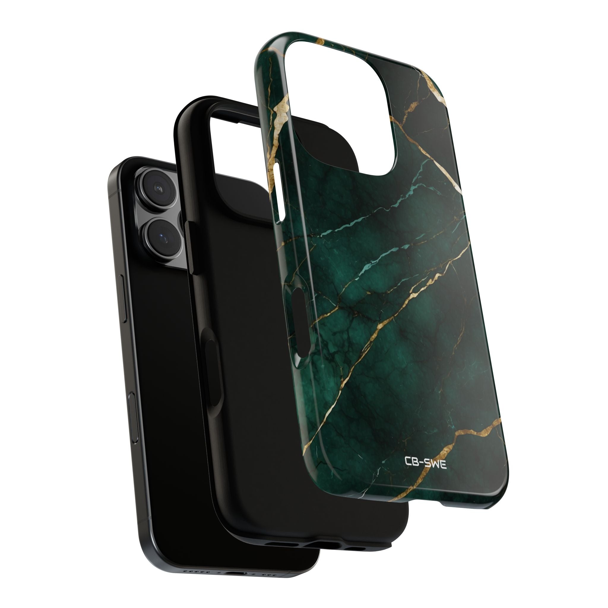Emerald Veins Flow - iPhone Case