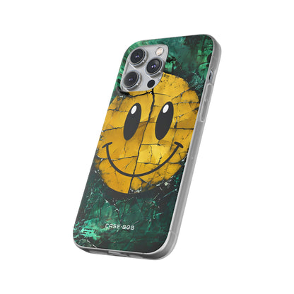 Cracked Smiley iPhone 14 Pro Max Case - Soft