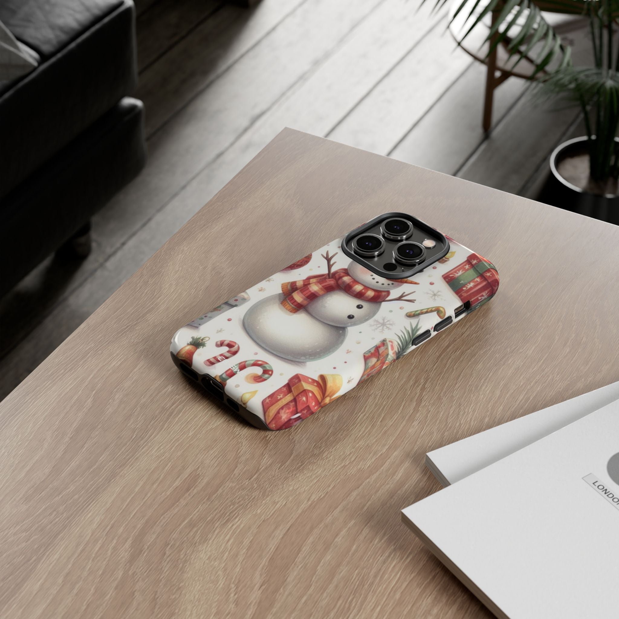 Snowman Welcomes Joy - iPhone Case