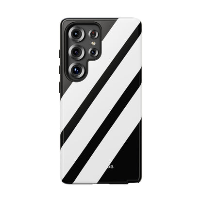 Diagonal Bands Noir Samsung S25 Ultra Case - Tough