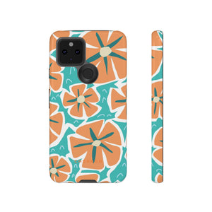 Orange Happy Flower - Protective Phone Case