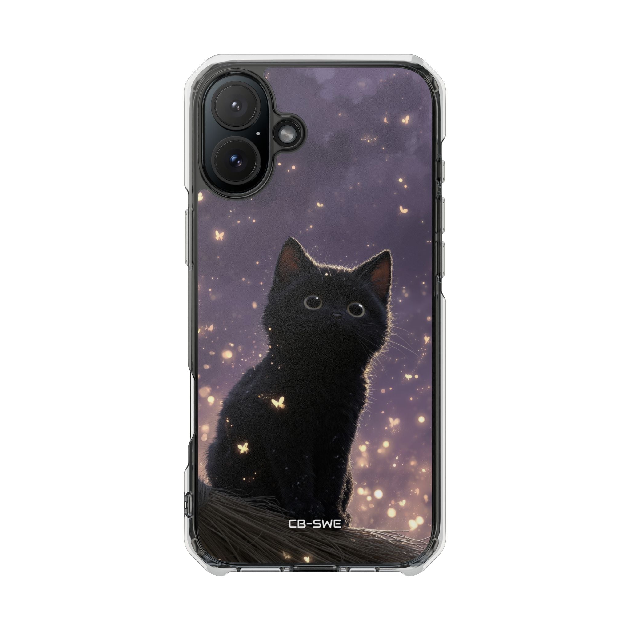 Whimsical Cat Soars iPhone Case - Impact