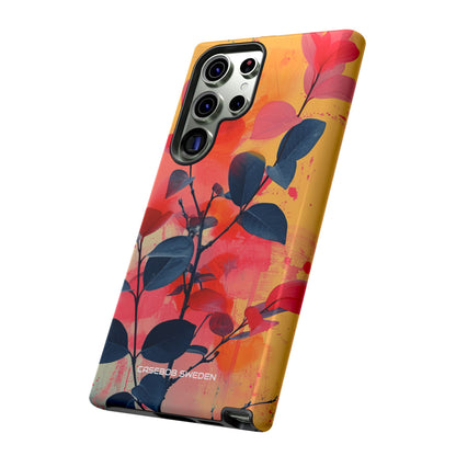 Yellow Botanical Splash - Tough Samsung S23 Phone Case