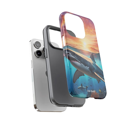 Shark Swims Through - iPhone Case
