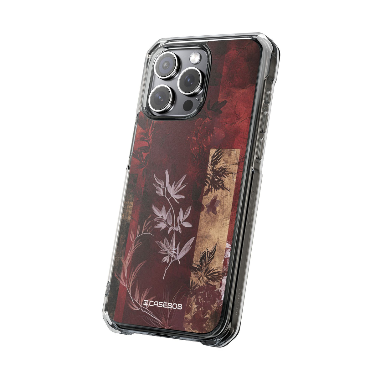 Marsala Design Showcase | Handyhülle für iPhone (Clear Impact Case – magnetisch) 