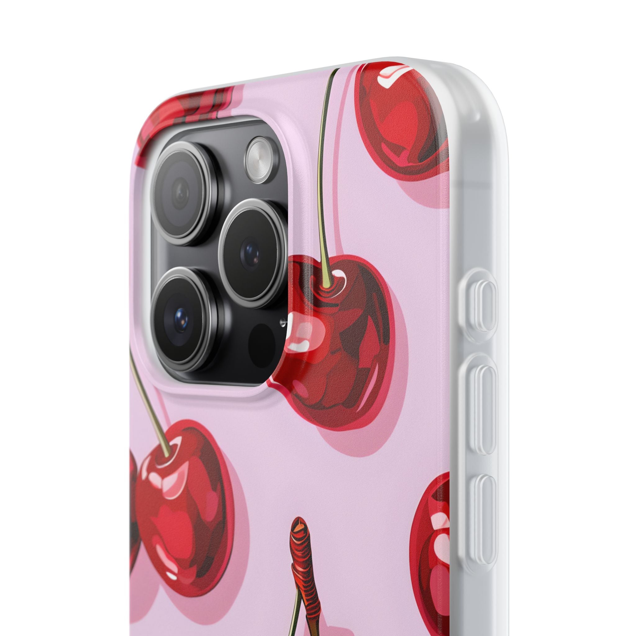 Glossy Cherry Burst iPhone 15 Pro Case - Soft