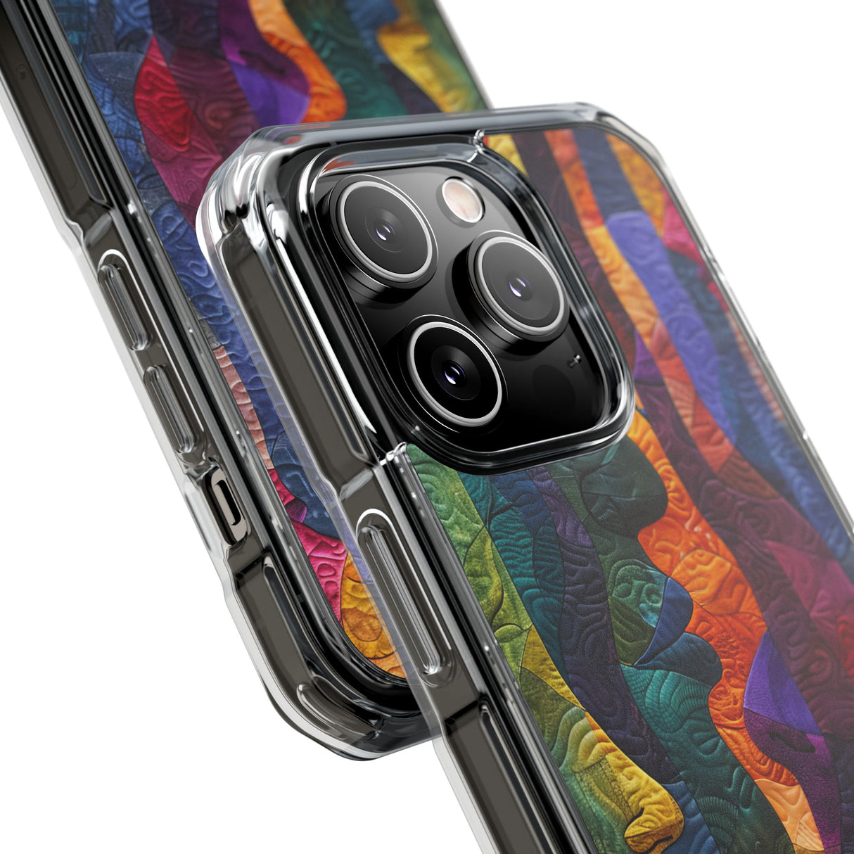 Interwoven Vibrance - Phone Case for iPhone (Clear Impact - Magnetic)