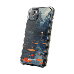 Tranquil Lotus Serenity – Handyhülle für iPhone (Clear Impact – Magnetisch)