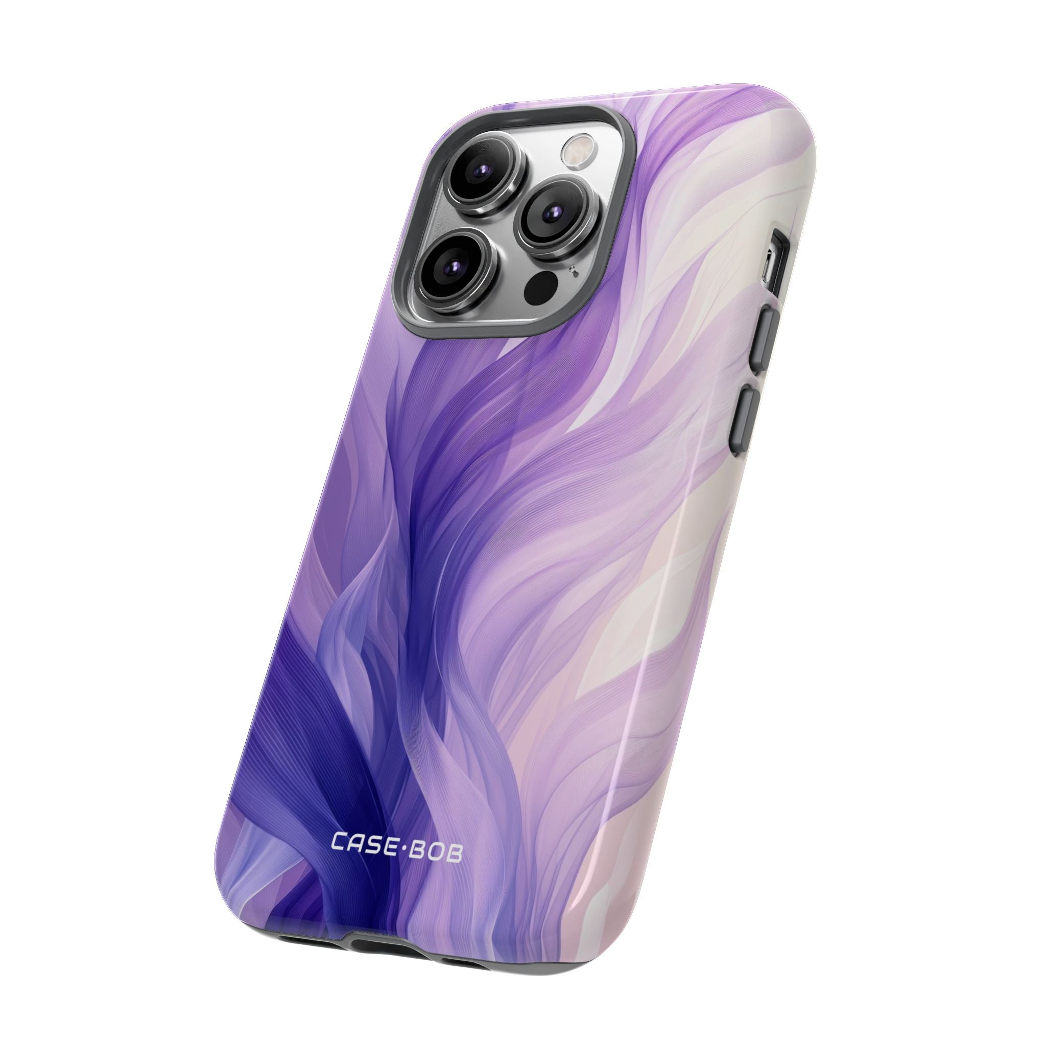 Purple Ribbon Waves iPhone 14 Pro Case - Tough
