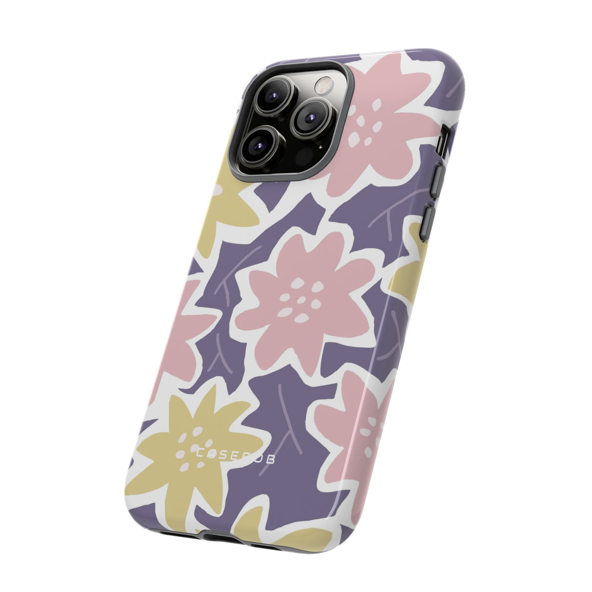 Purple Happy Flower - Protective Phone Case