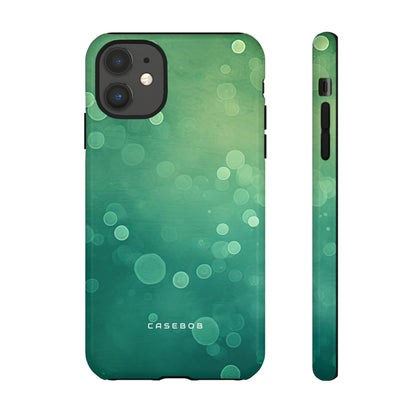 Green Dot Matrix - Protective Phone Case