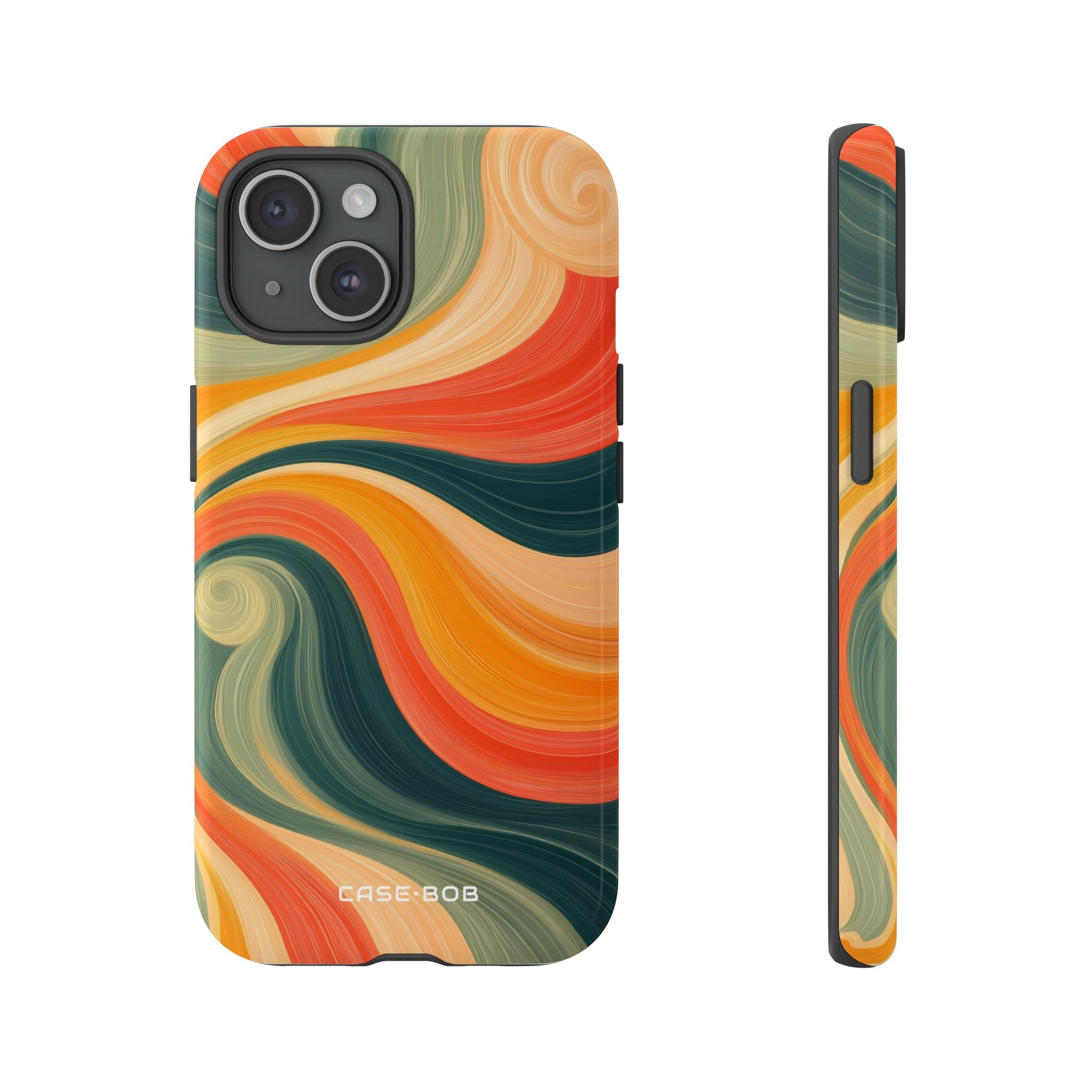 Swirling Ember iPhone 15 Case - Tough