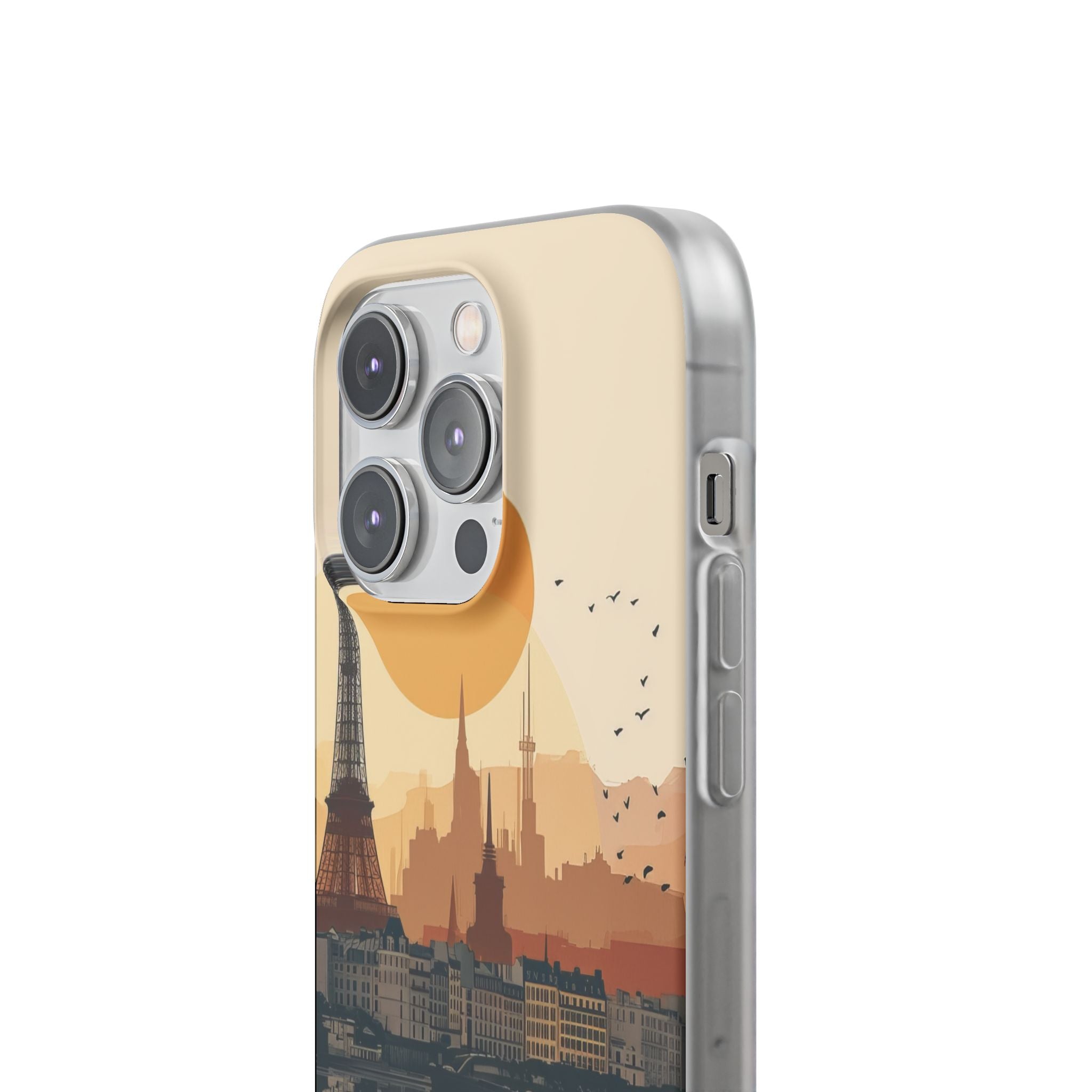 Parisian Sunset Serenity | Flexible Phone Case for iPhone