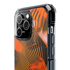 Pantone Tangerine Design | Handyhülle für iPhone (Clear Impact Case – magnetisch) 