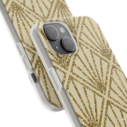 Gold Diamond Radiance iPhone 15 Plus Case - Soft