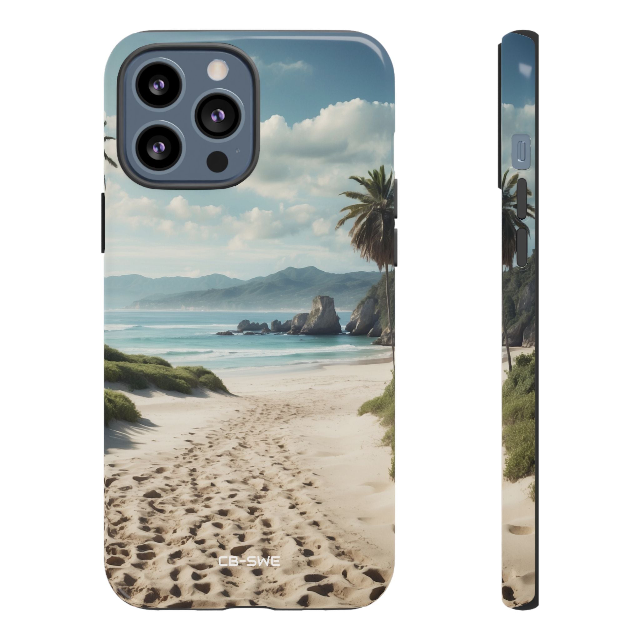 Footprints Trace Sand - iPhone Case