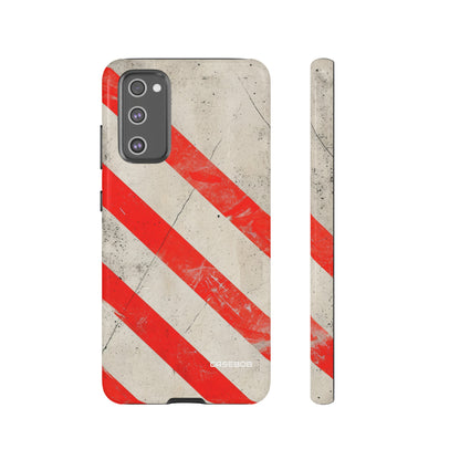 Crimson Line Minimalism - Protective Phone Case